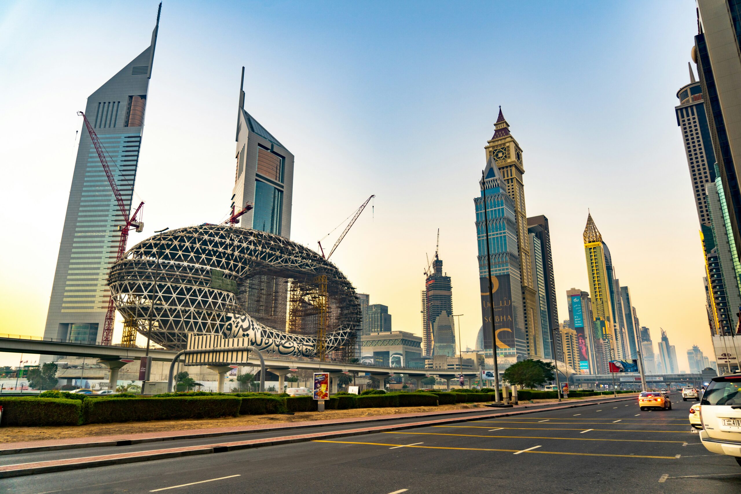 United Arab Emirates Golden Visa Futuristic Image of the United Arab Emirates