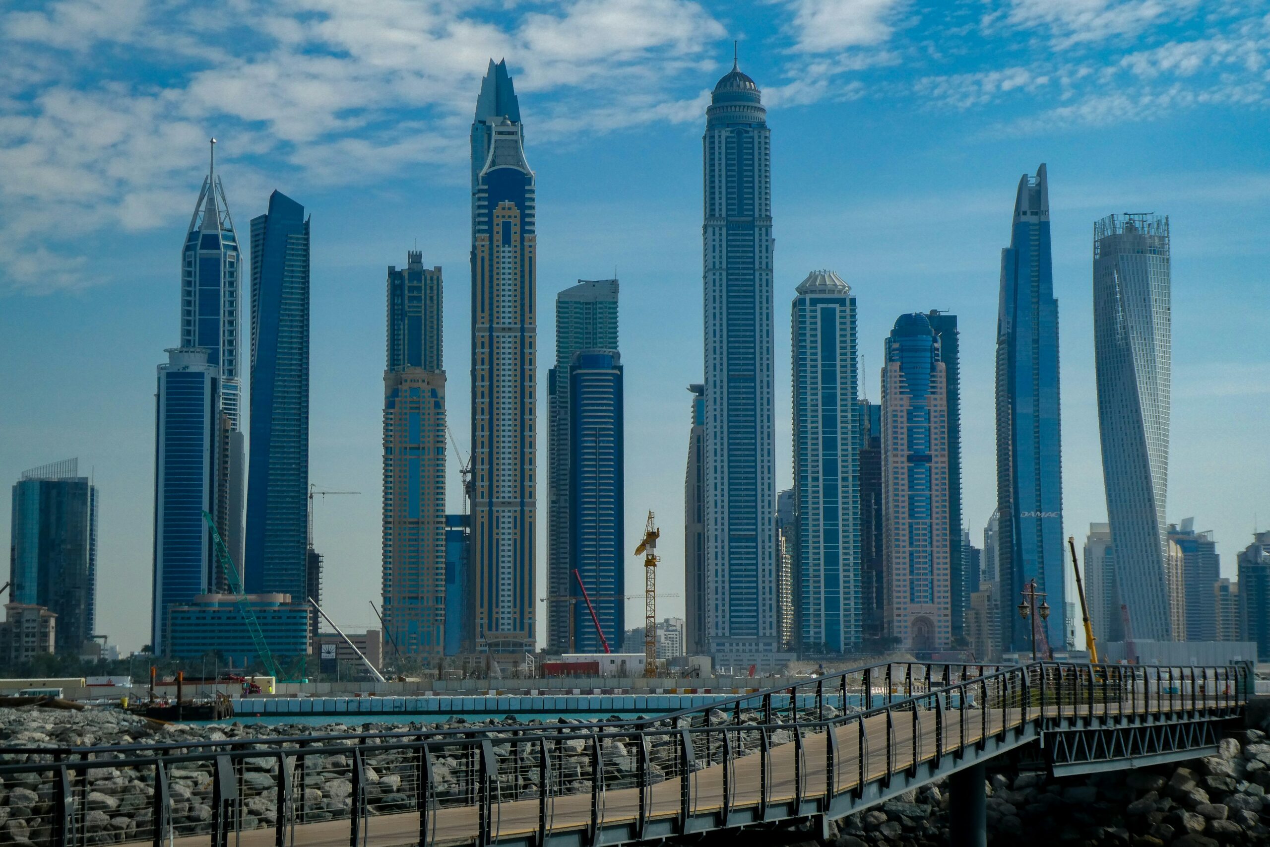 United Arab Emirates Golden Visa Towering skyline of the United Arab Emirates